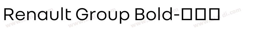 Renault Group Bold字体转换